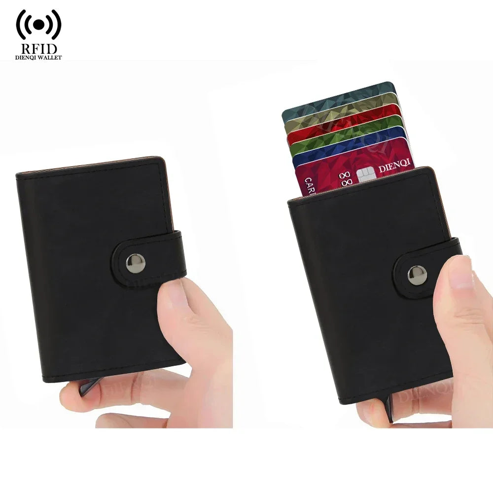Zenevoa™ Elite Slim RFID-Blocking Leather Cardholder