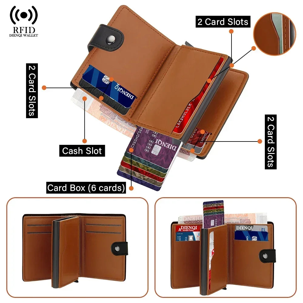 Zenevoa™ Elite Slim RFID-Blocking Leather Cardholder
